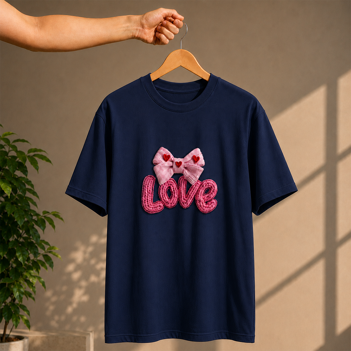 Love Bow Oversized T-Shirt – Premium French Terry