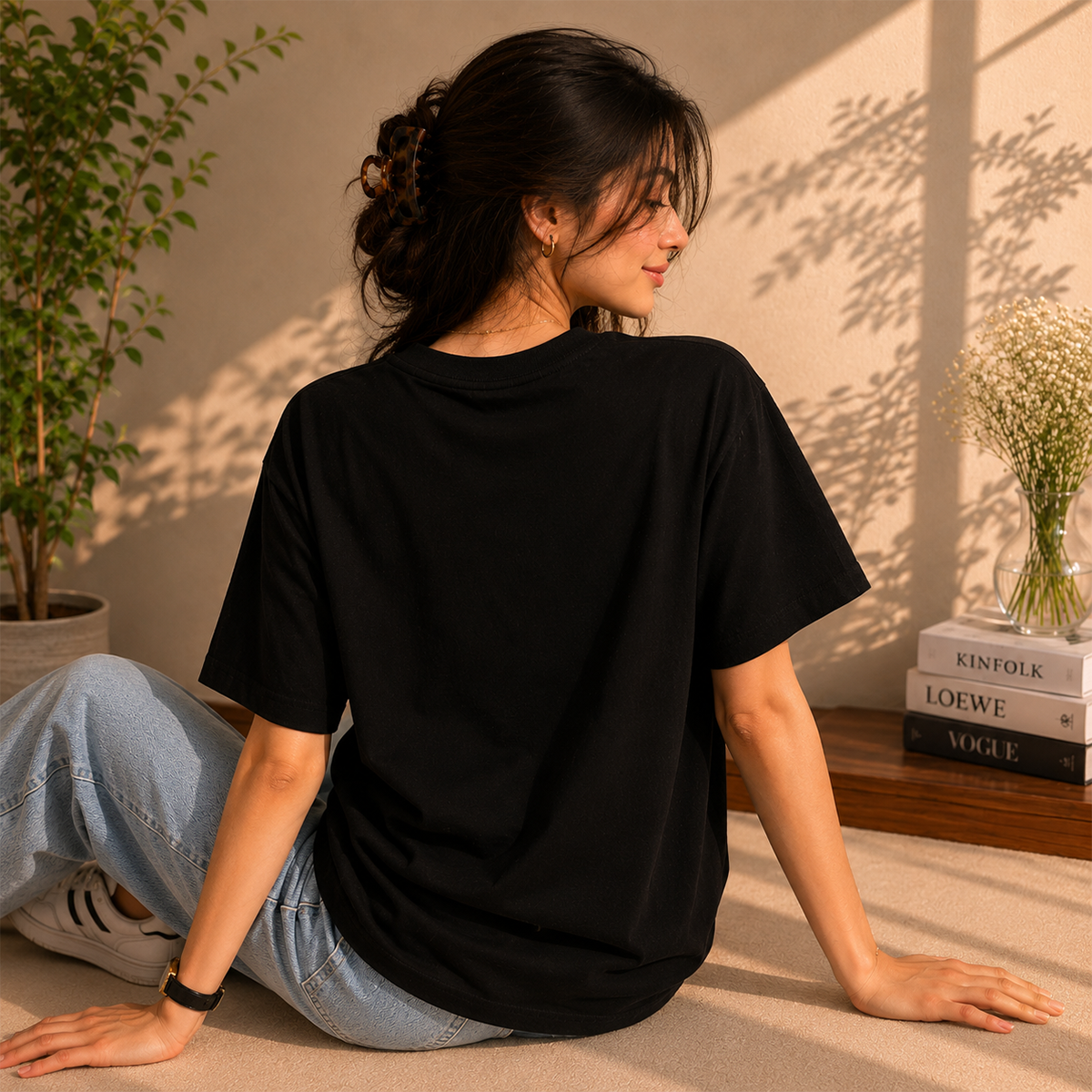 Love Bow Oversized T-Shirt – Premium French Terry