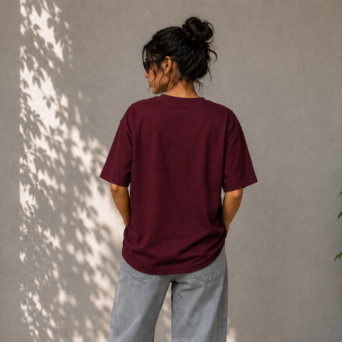 Peace Daisy Oversized French Terry T-Shirt – 240 GSM