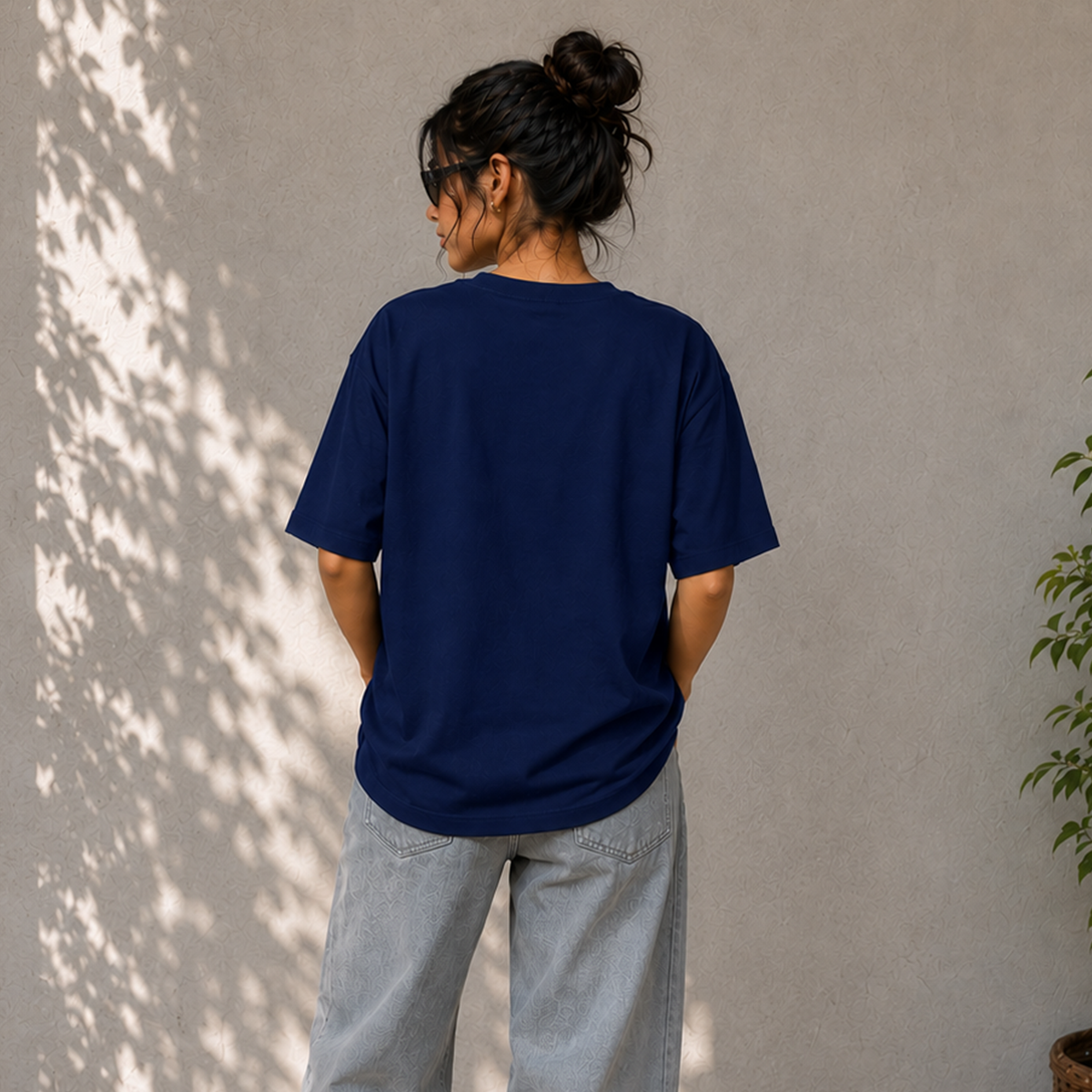 Peace Daisy Oversized French Terry T-Shirt – 240 GSM