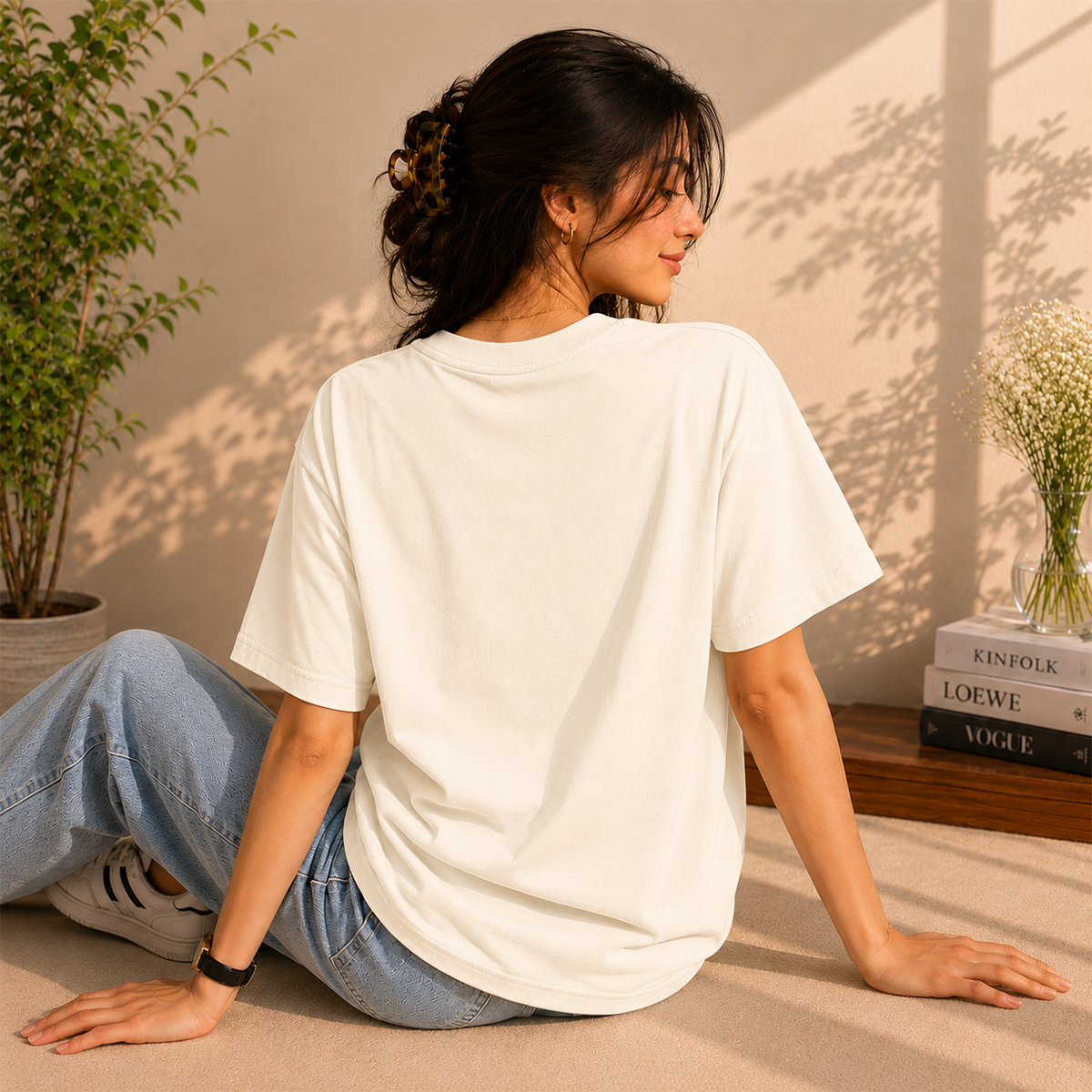 Love Bow Oversized T-Shirt – Premium French Terry