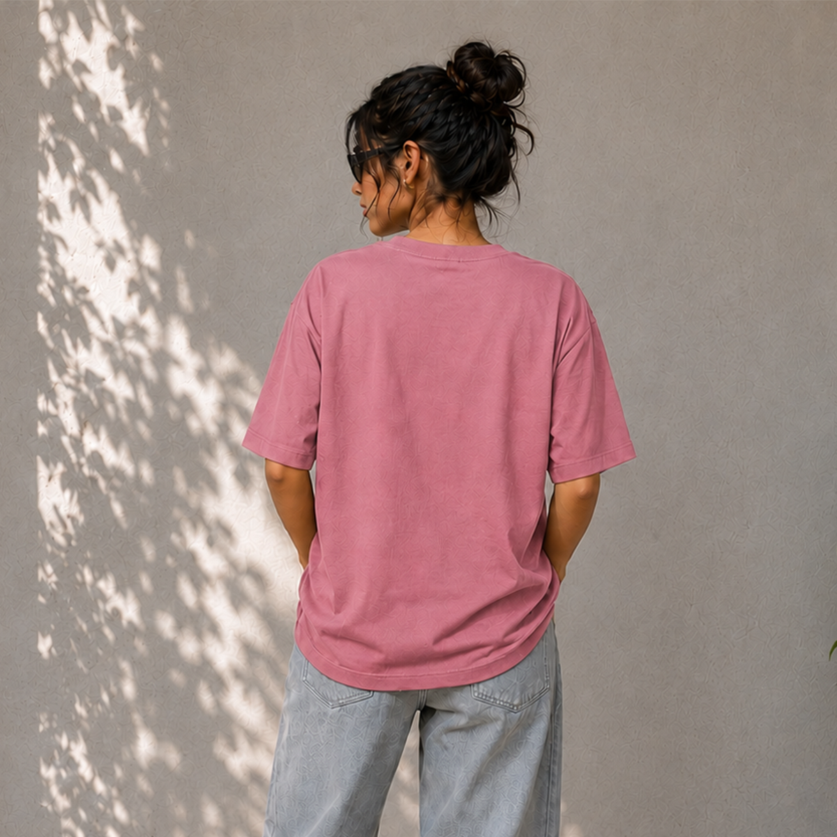 Peace Daisy Oversized French Terry T-Shirt – 240 GSM