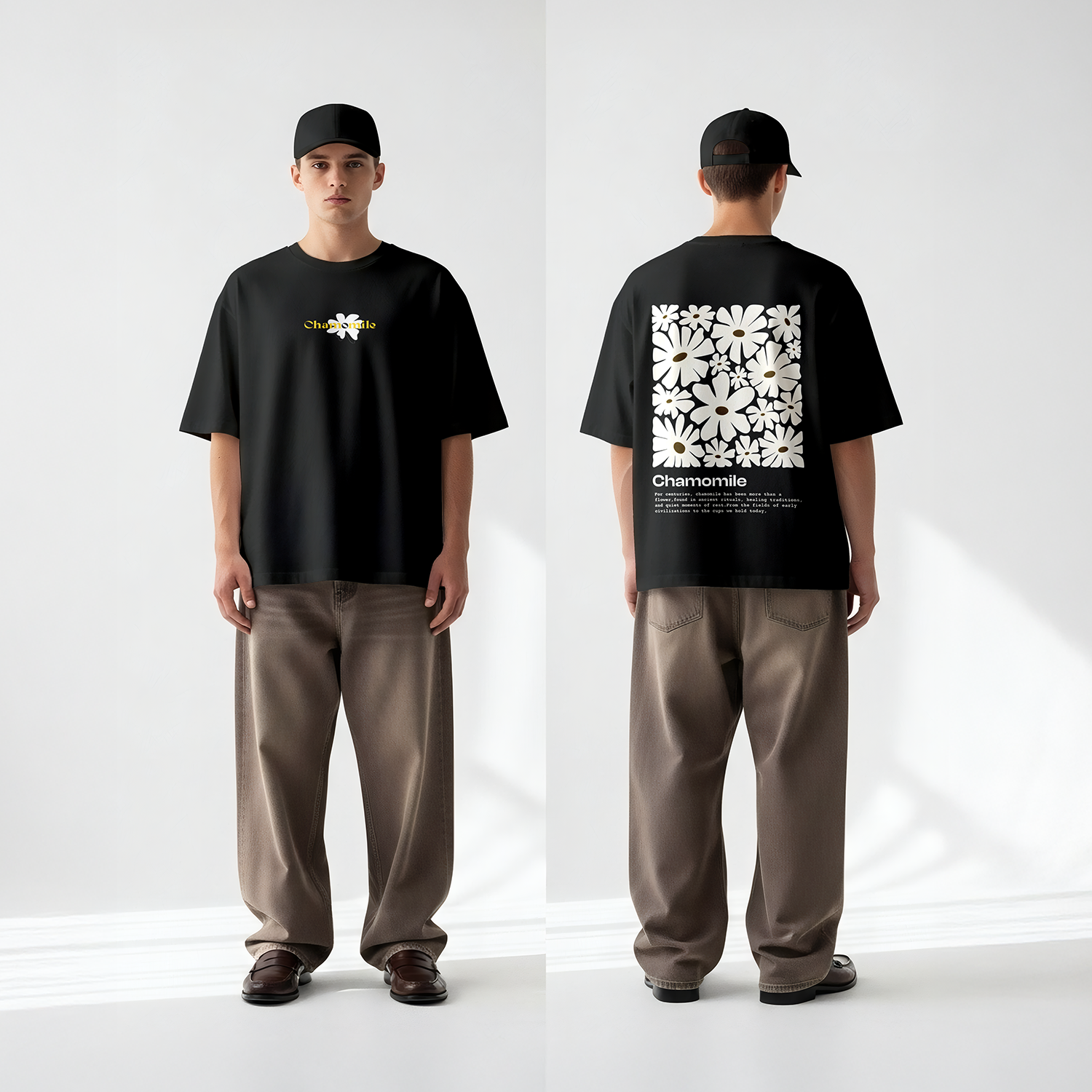 Camomile Flower graphics Tees