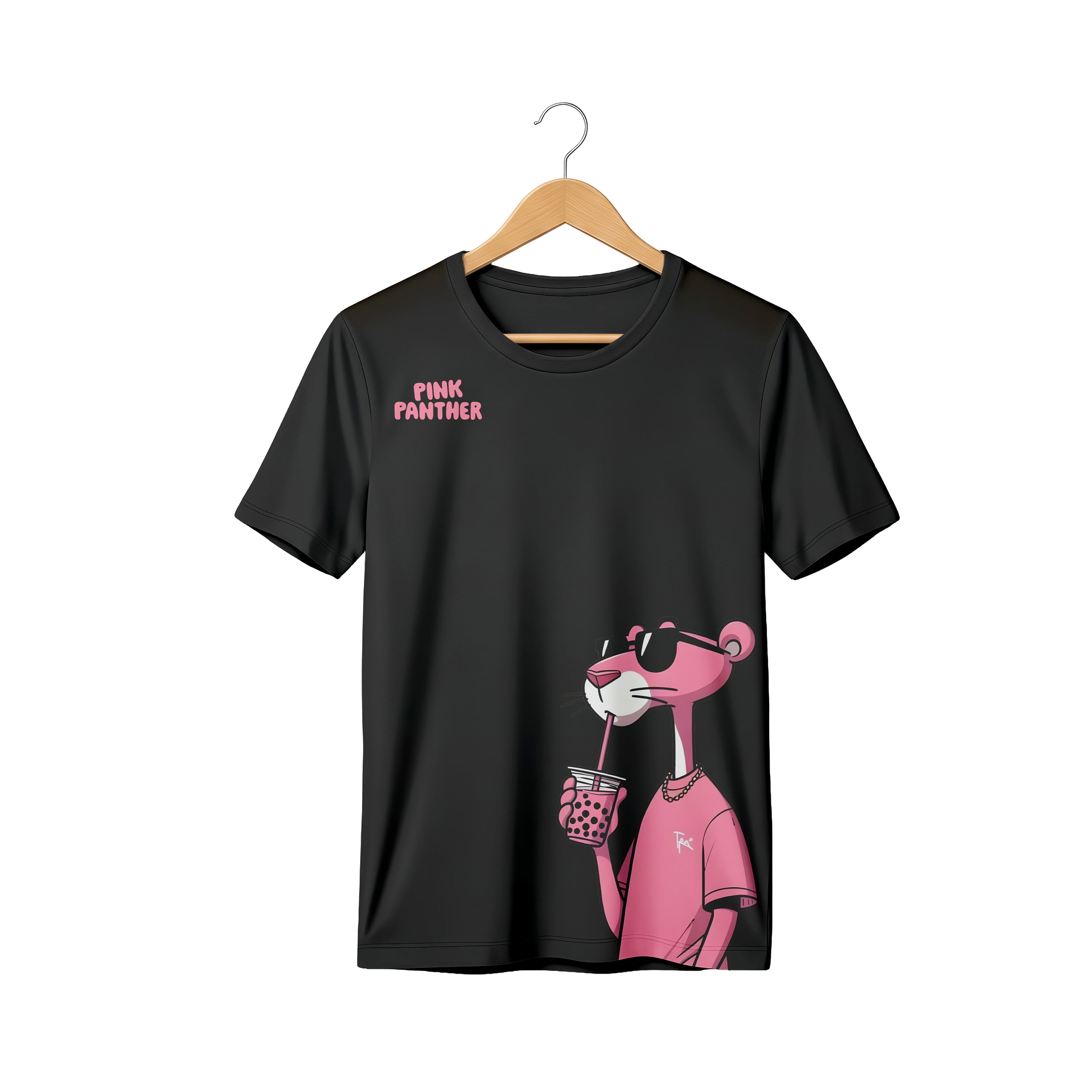 Pink Panther round neck oversized t-shirt