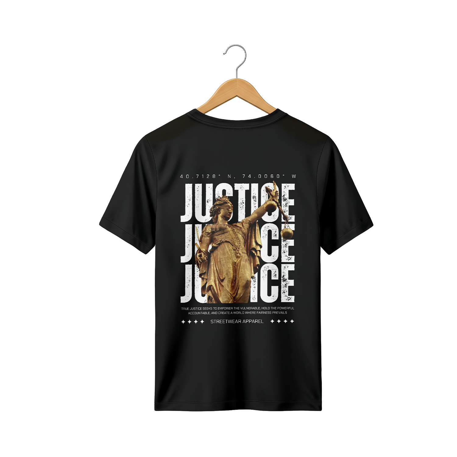 Justice Typography Tees