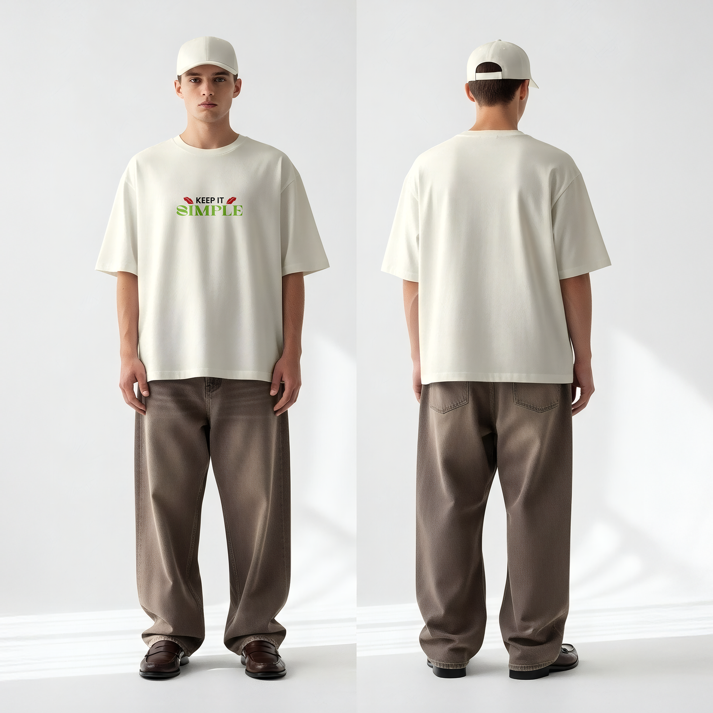 Keep It Simple Graphocs Oversized Tees